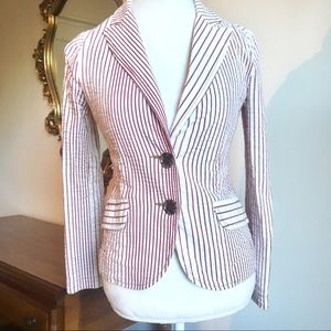 Striped blazer size 4